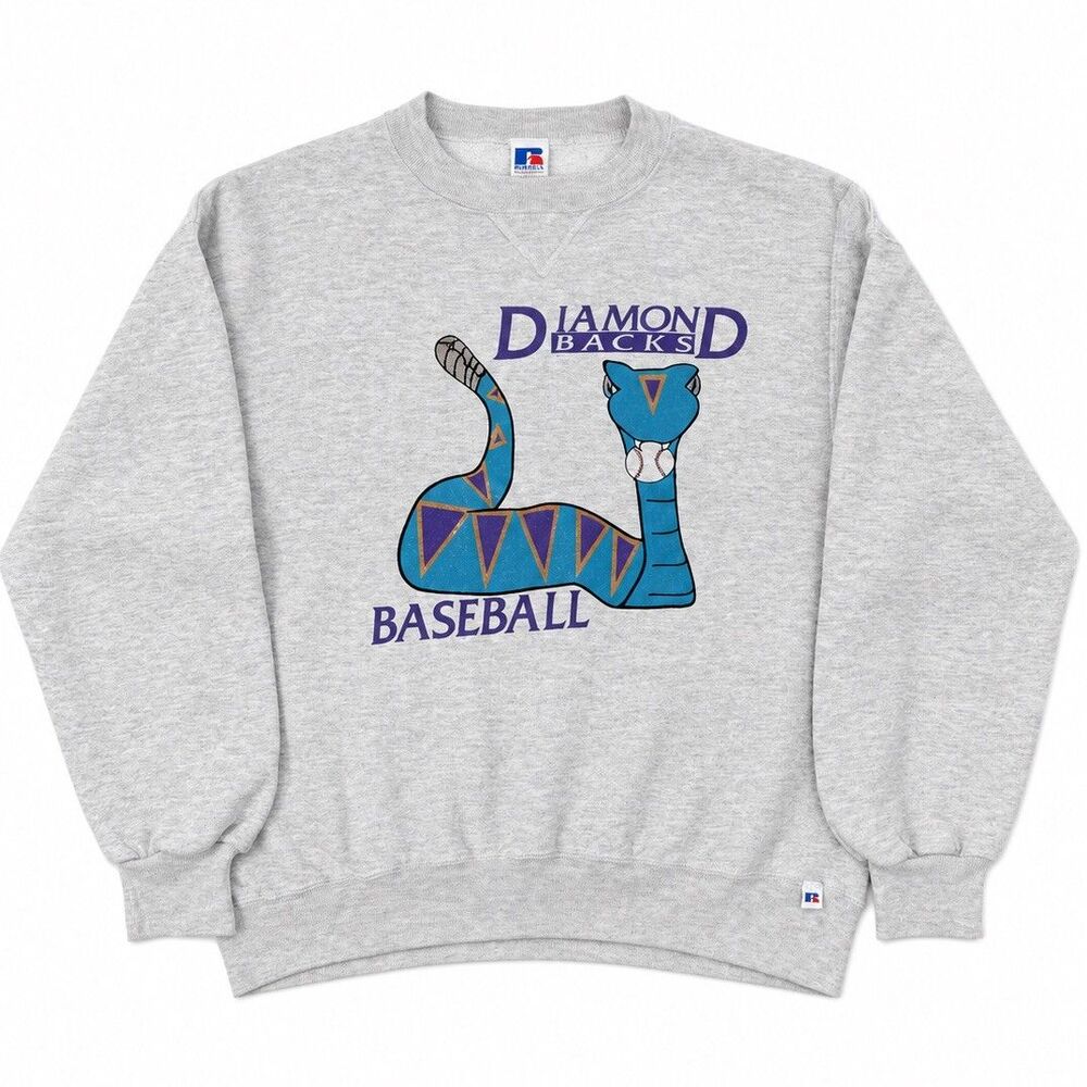 Vintage Rare Y2K Arizona Diamondbacks Crewneck Sweatshirt Large MLB Baseball